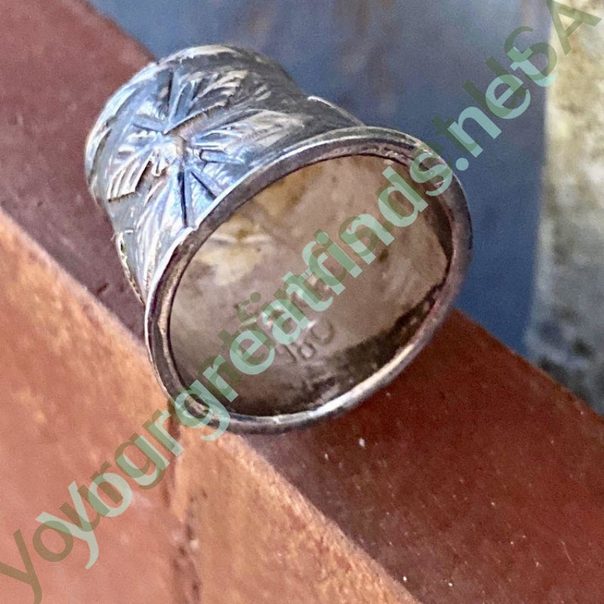 Mexican 980 Fine Sterling Silver Sewing Thimble Yourgreatfinds