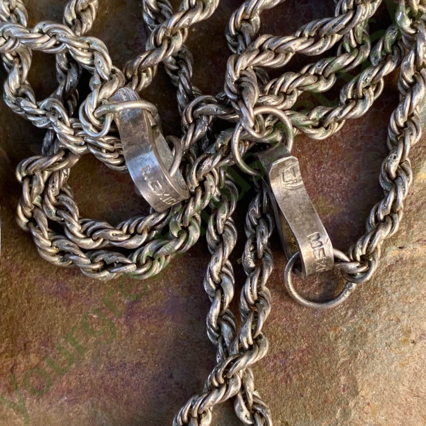 Mexican Aztec Calendar Double Sided Huge Medallion Necklace