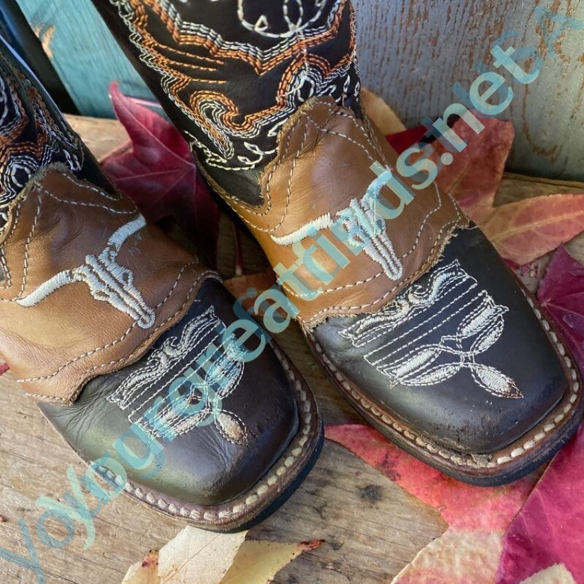 Mexican Leather Kids Leather Cowboy or Vaquero Boots Yourgreatfinds