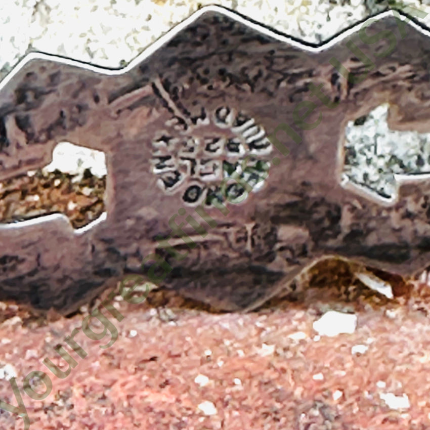 Mexican Southwestern Tourist Bracelet Sterling Silver Malachite Bracelet