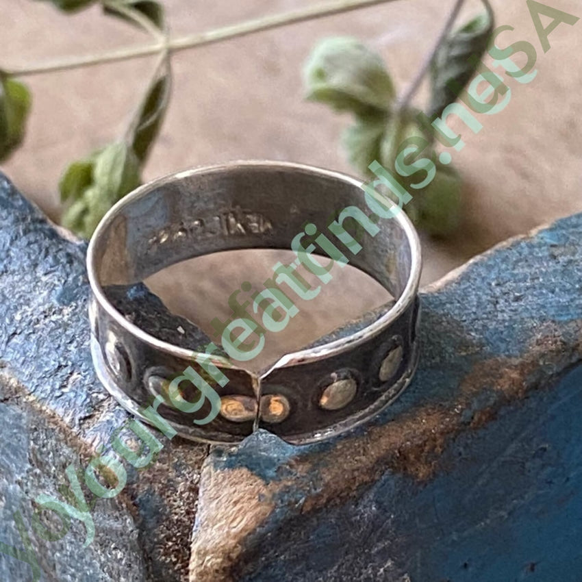 Mexican Sterling Silver Adjustable Band Ring Toe or Pinky Yourgreatfinds