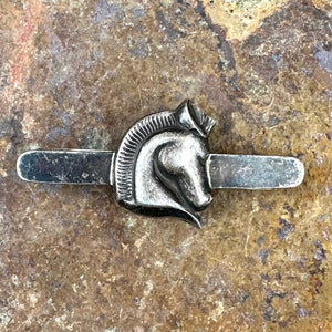 Antique Key Tie Bar by  - Silver Metal