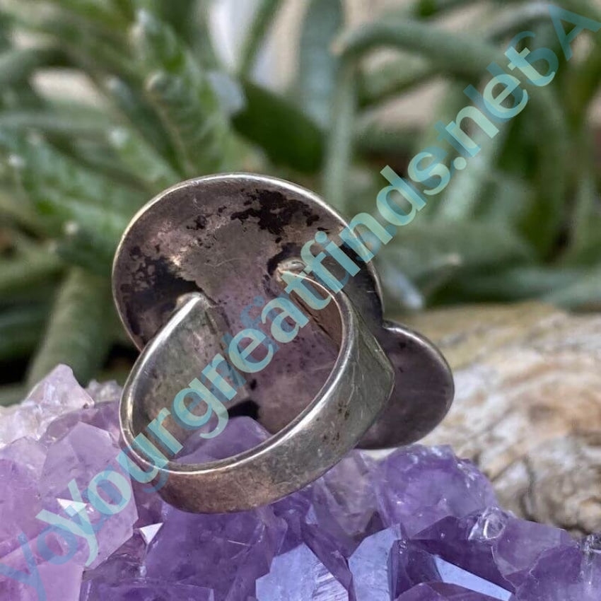 Mid-Century Modern Purple Amethyst Ring Size 6 Yourgreatfinds