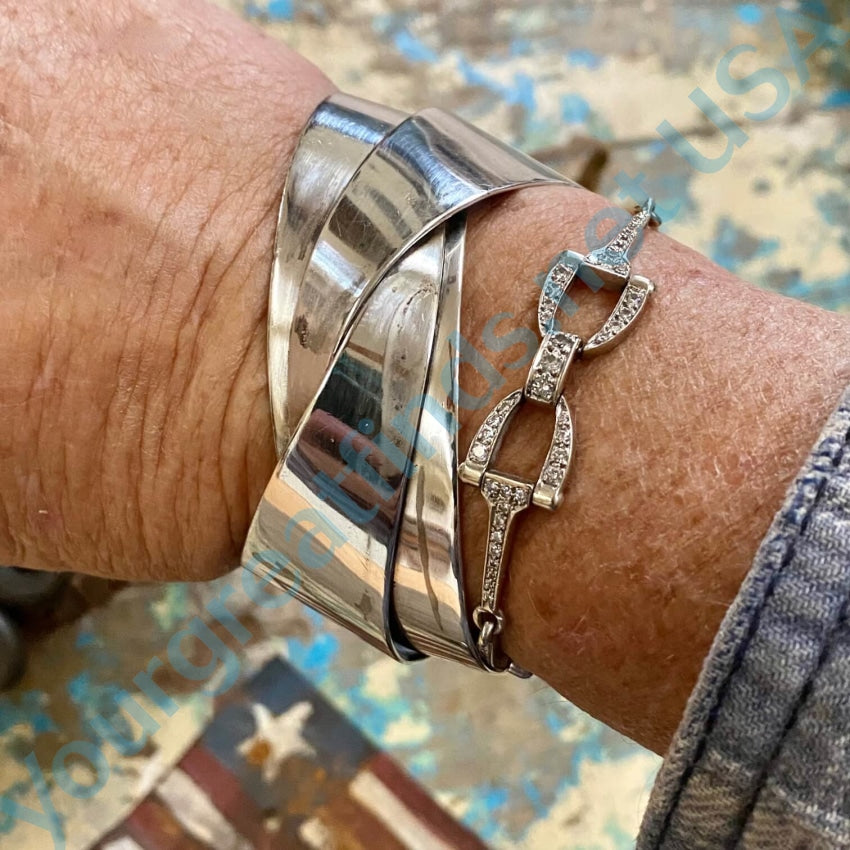 Mid-Century Modern Robert Otto Bade Sterling Silver Bracelet