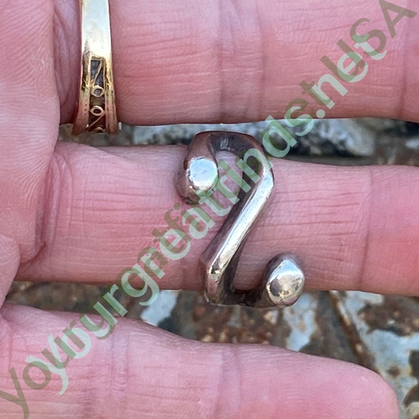 Mid-Century Modern Solid Sterling Silver Ring Mexico Size 8 Yourgreatfinds