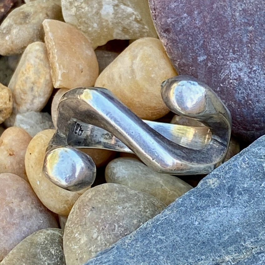 Mid-Century Modern Solid Sterling Silver Ring Mexico Size 8 Yourgreatfinds