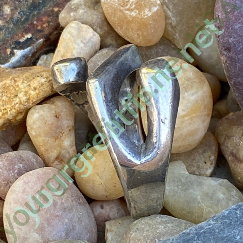 Mid-Century Modern Solid Sterling Silver Ring Mexico Size 8 Yourgreatfinds