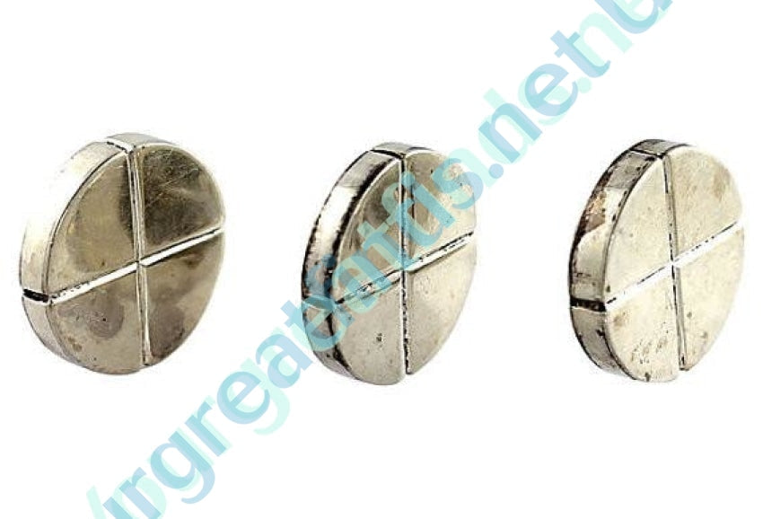 Mid-Century Modern Sterling Silver Buttons , Set of 3 - Yourgreatfinds