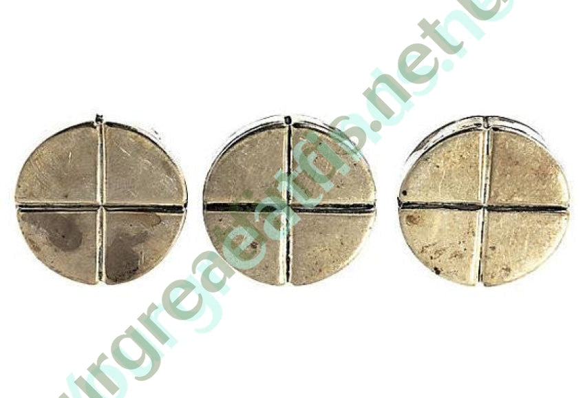 Mid-Century Modern Sterling Silver Buttons , Set of 3 Yourgreatfinds