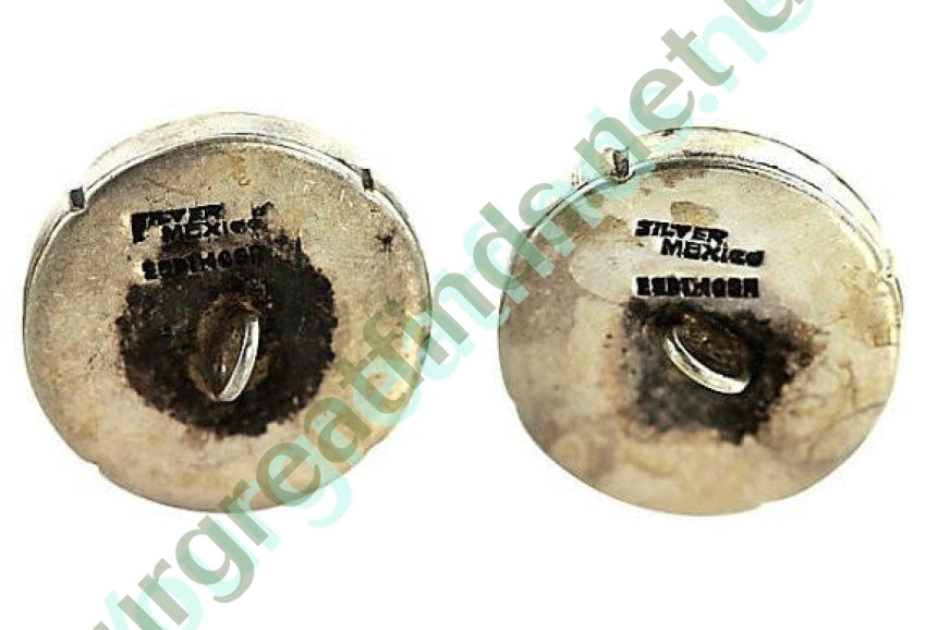 Mid-Century Modern Sterling Silver Buttons , Set of 3 Yourgreatfinds