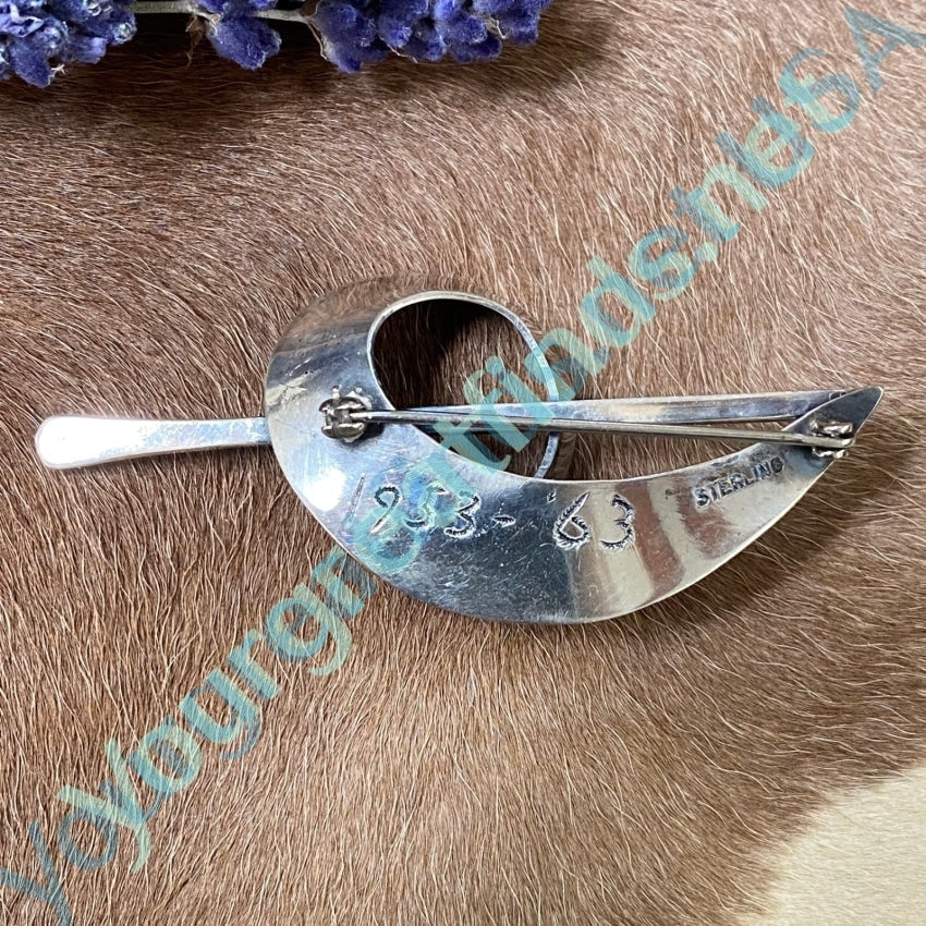 Mid-Century Modern Sterling Silver Pin 1963 Yourgreatfinds