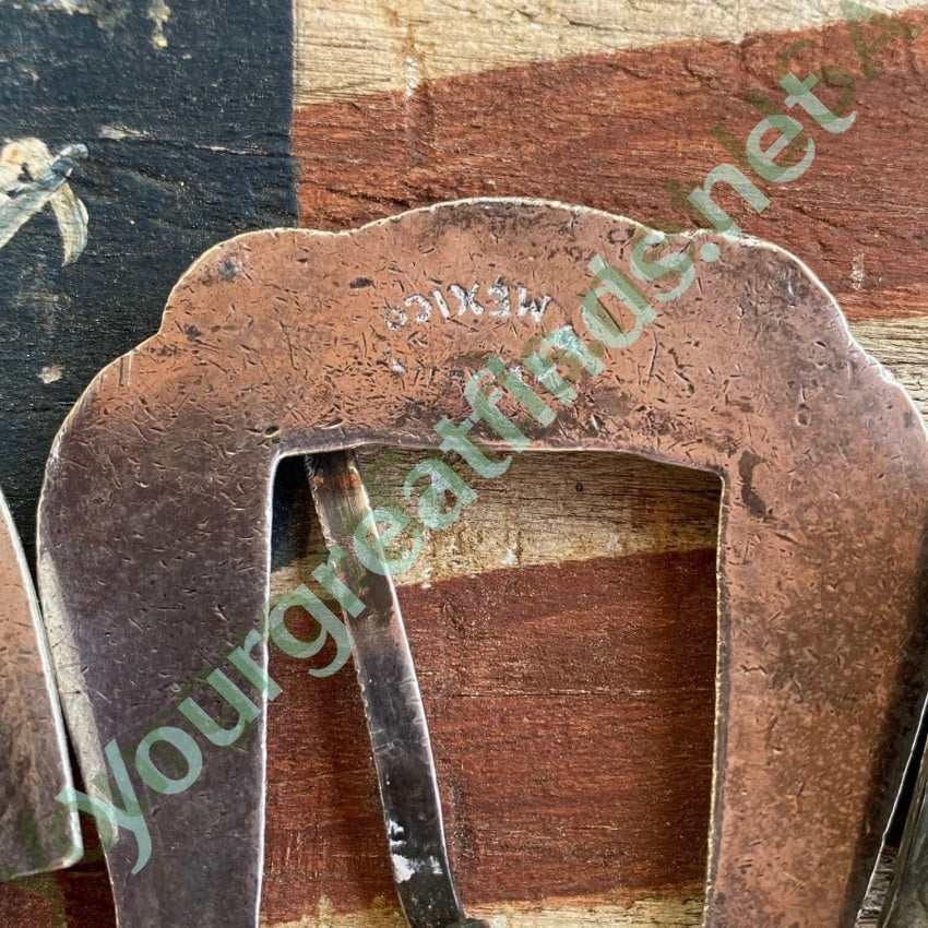 Mid-Century Solid Sterling Silver Ranger Buckle Set Mexico Yourgreatfinds