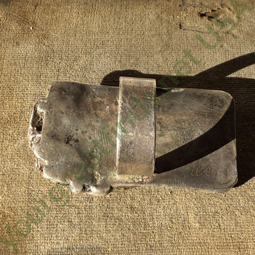 Mid-Century Sterling SIlver Brutalist Ring Size 8 Signed Leo ring