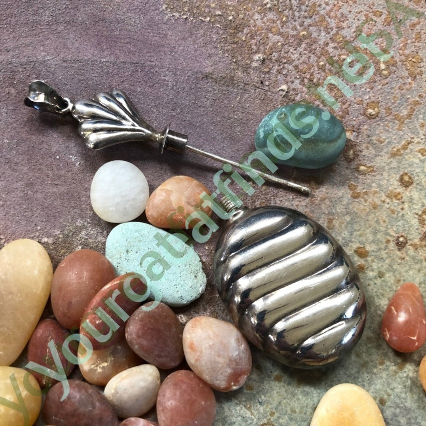 Mini Perfume Bottle Pendant in Sterling Silver Yourgreatfinds