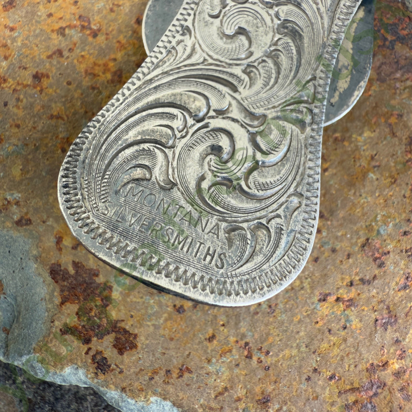 Montana Silversmiths Western Style Engraved Money Clip Horse Money Clip