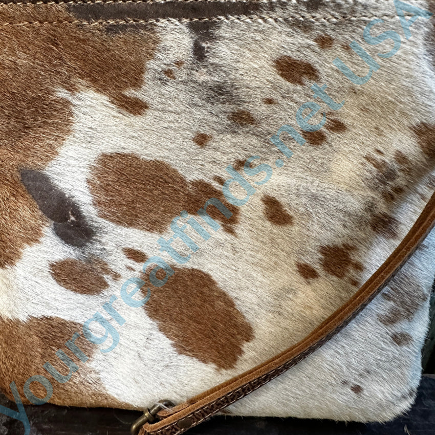 Myra Bag Hair On Cow Hide Crossbody Leather Purse