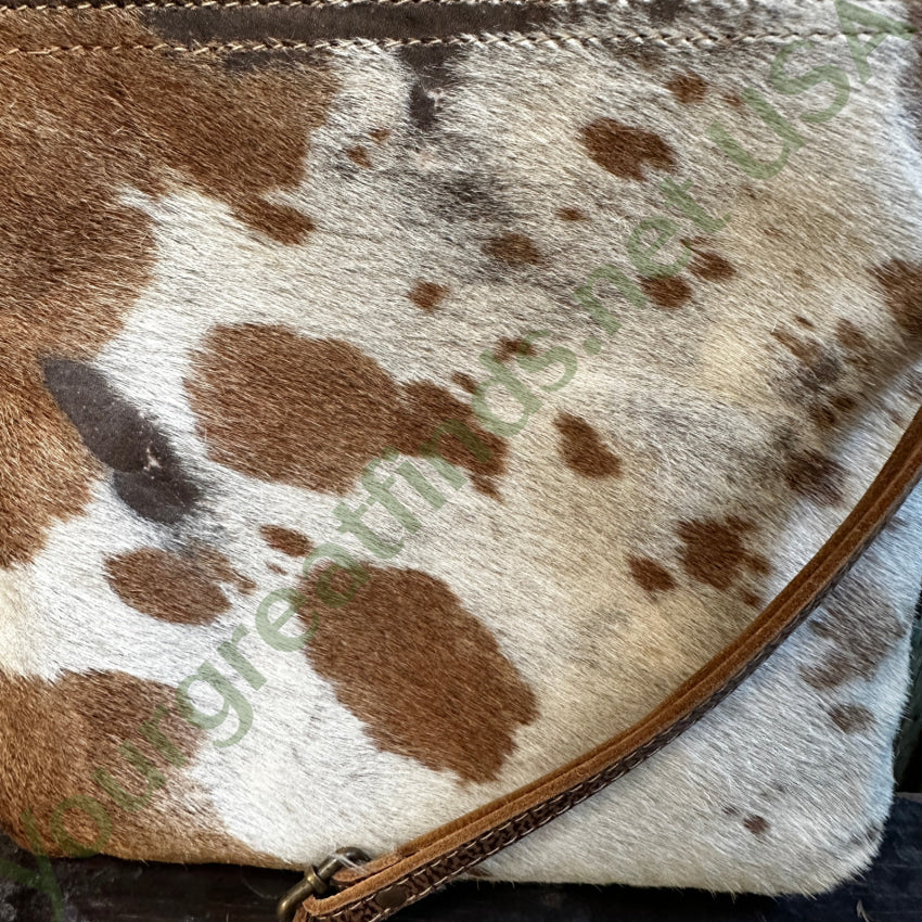 Myra Bag Hair On Cow Hide Crossbody Leather Purse