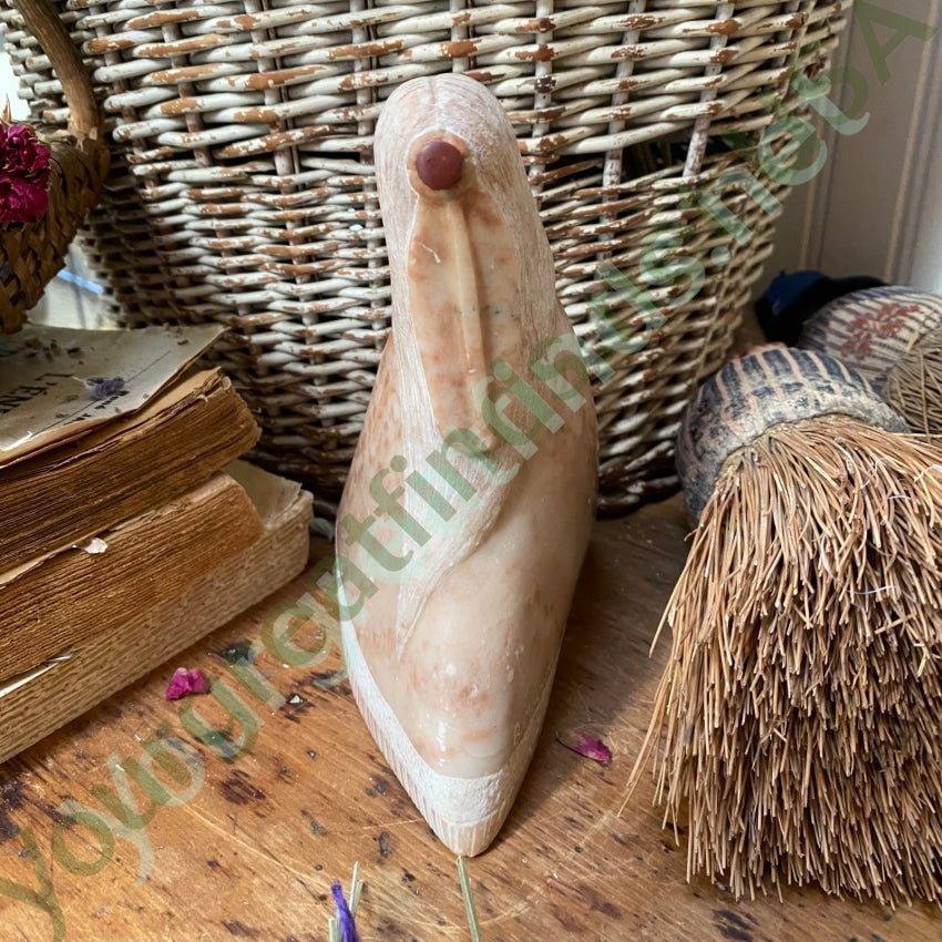 Native American Carved Stone Indian Woman B. Morning Gunn ‘88 Yourgreatfinds