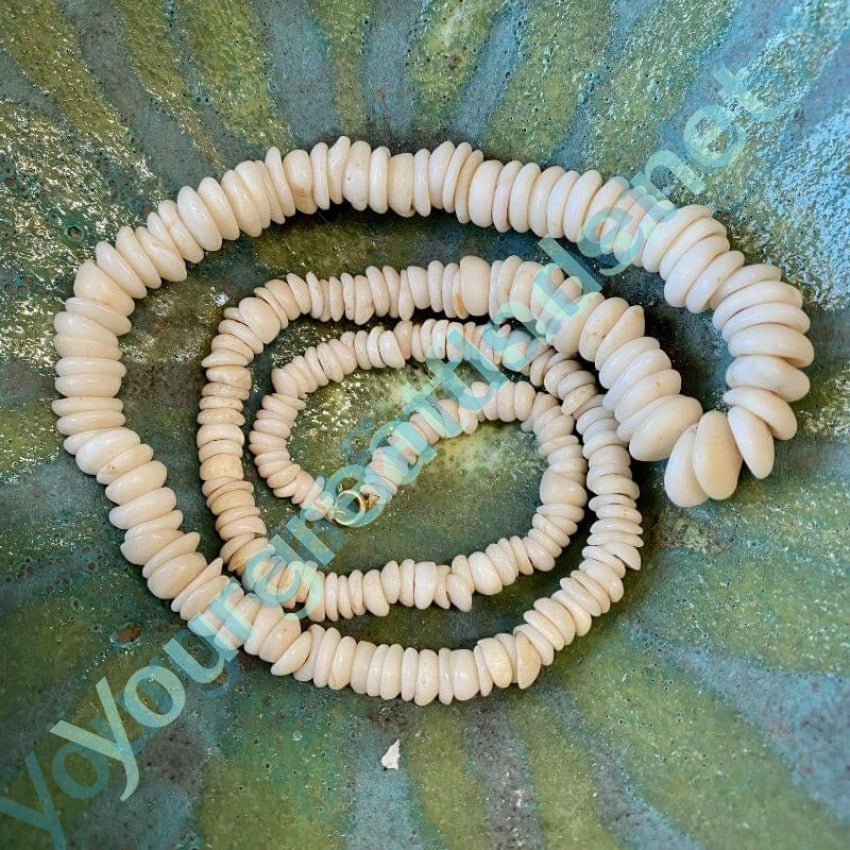 Natural Hawaiian Puka Necklace High Grade 26 1/2 Inch Long Yourgreatfinds