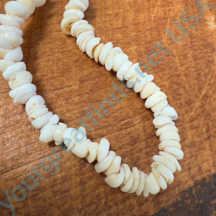 Natural Hawaiian Puka Shell Choker Necklace 16.5’’ L Necklace