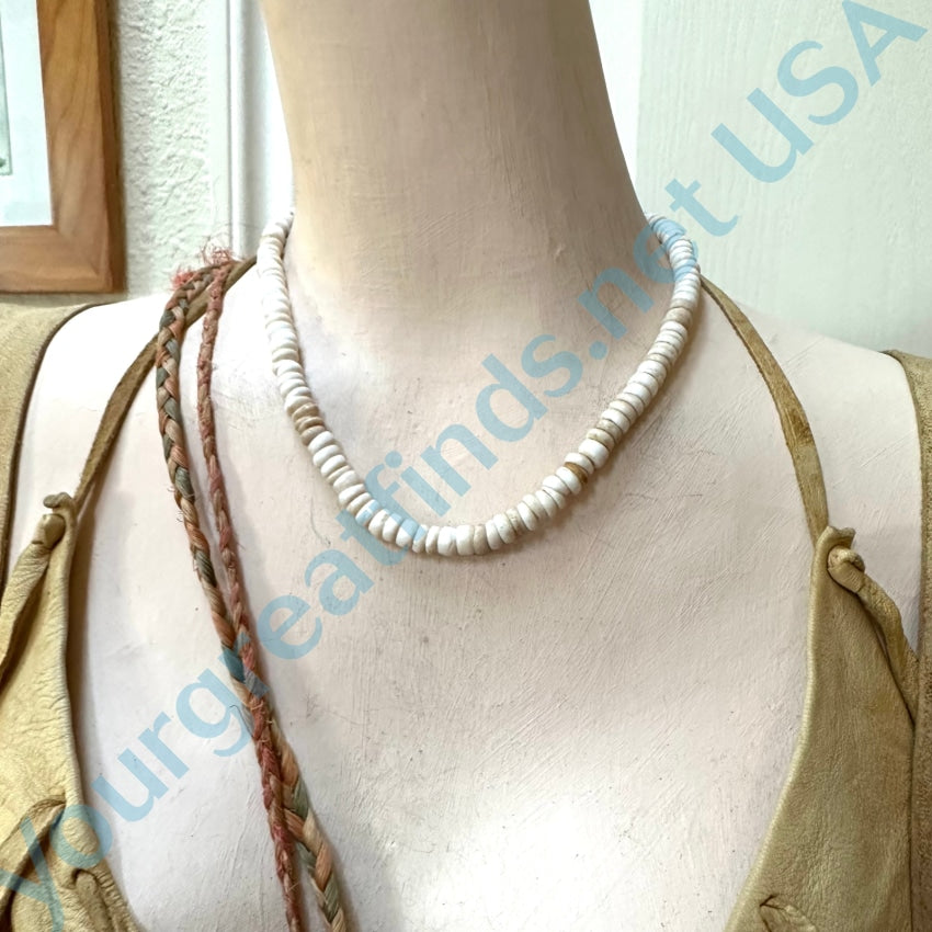 Vintage hotsell Polynesian Sea Shell Choker Necklace,16