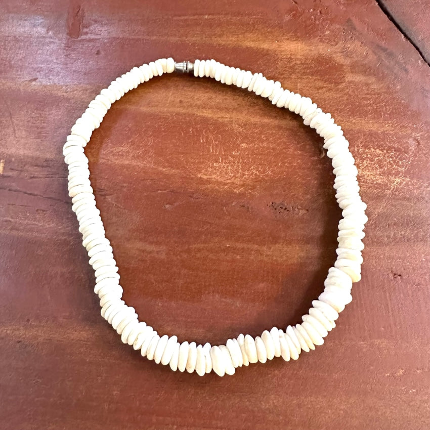 Natural High Grade Hawaiian Puka Shell Choker Necklace Necklace