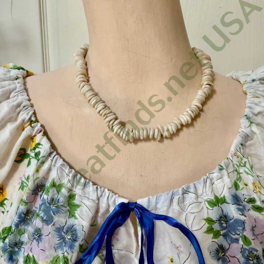 Natural High Grade Hawaiian Puka Shell Necklace 16.5” L Surfer necklace