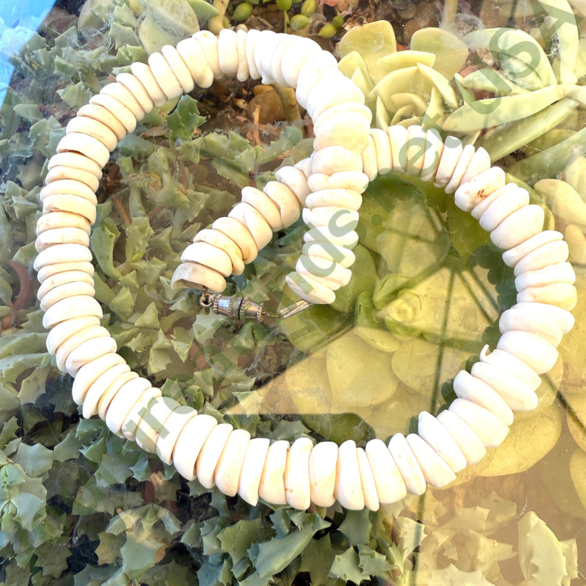 Natural High Grade Hawaiian Puka Shell Necklace 17.75” L necklace