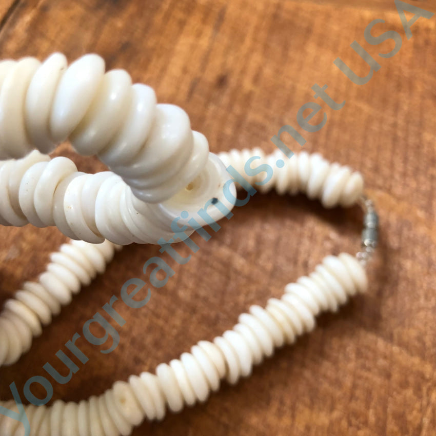Natural High Grade Hawaiian Puka Shell Necklace 18” Necklace