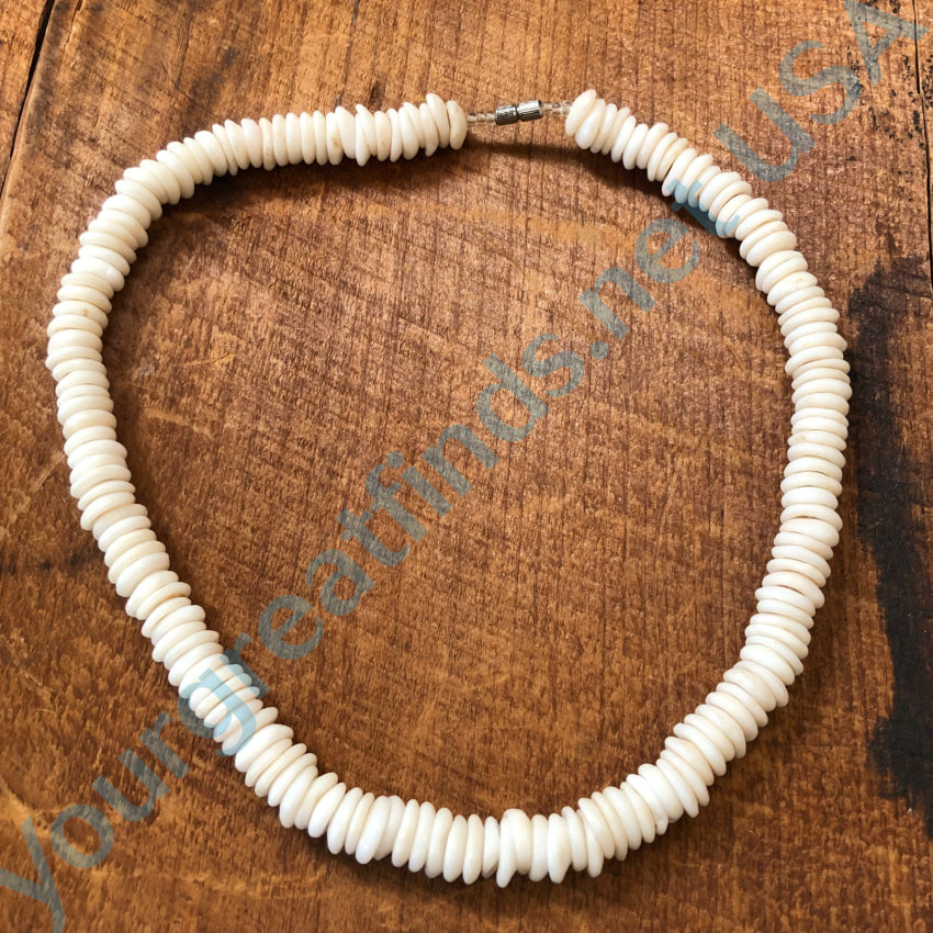 Natural High Grade Hawaiian Puka Shell Necklace 18” Necklace