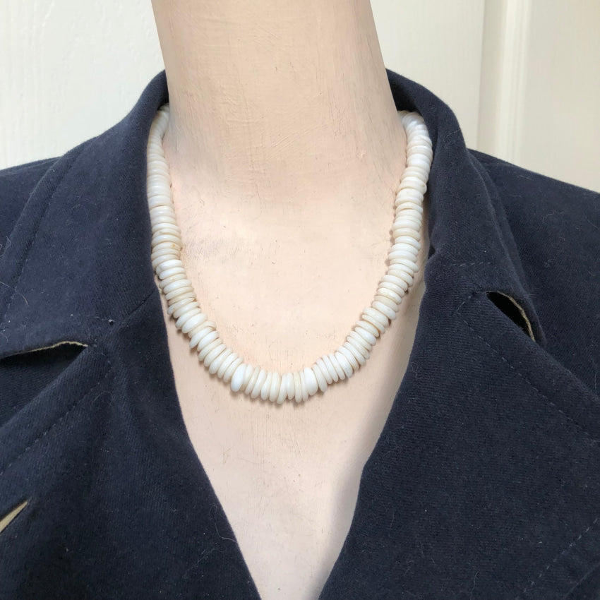 Natural High Grade Hawaiian Puka Shell Necklace 18” Necklace