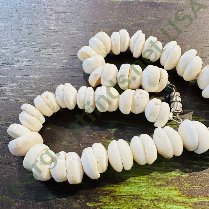 Natural Large Hawaiian Puka Shell Choker Necklace Necklace