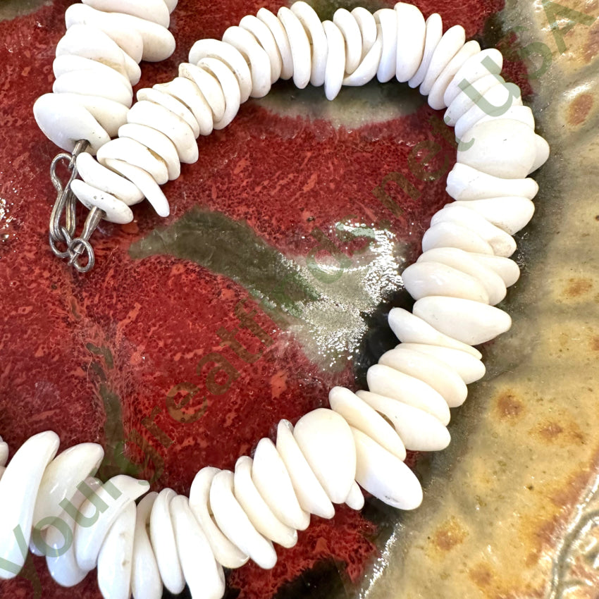 Natural Large Hawaiian Puka Shell Choker Necklace Necklace