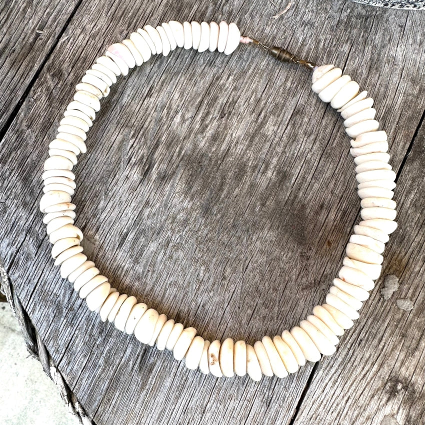 Puka Shell Discs Necklace Hawaiian Women Jewelry 16