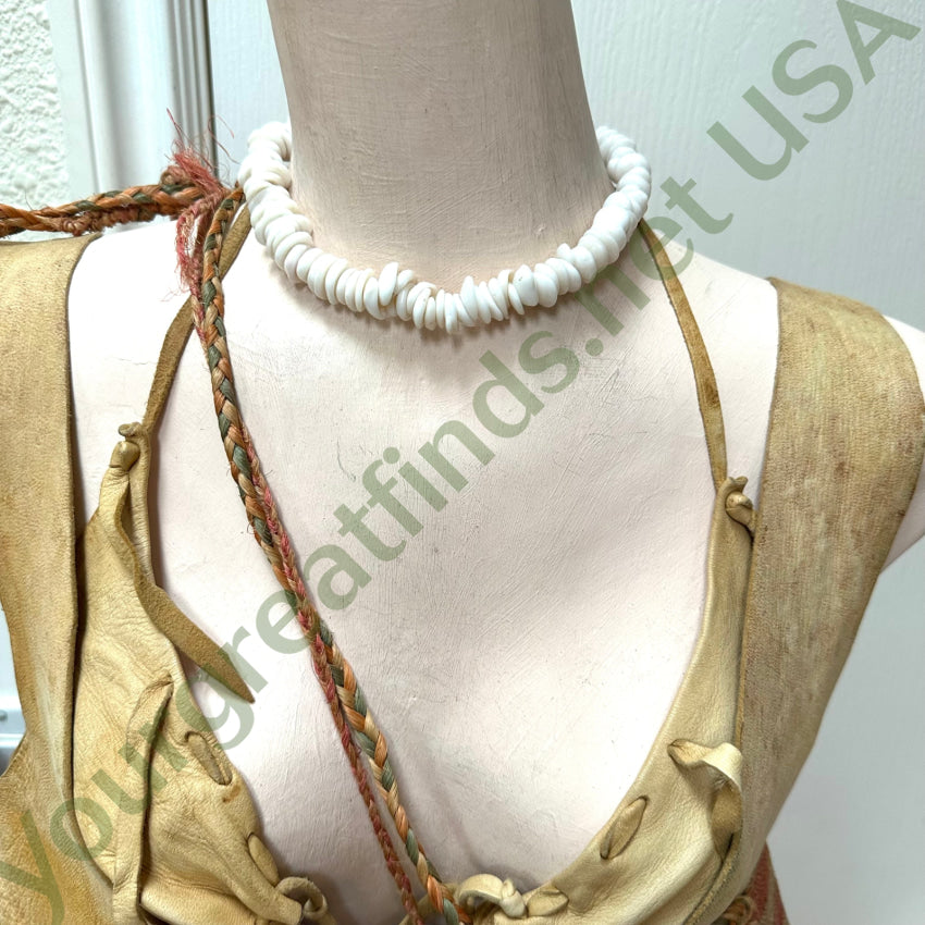 Natural Large Hawaiian Puka Shell Choker Necklace Necklace
