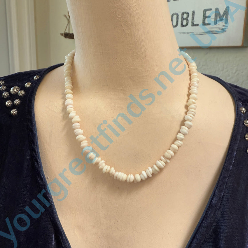 Natural Small Hawaiian Puka Shell Choker Necklace 18’’ L Necklace