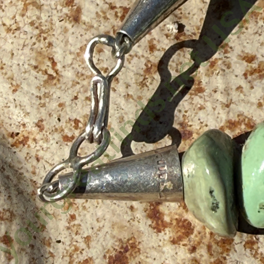 Navajo Chunky Green Turquoise Nugget Necklace necklace