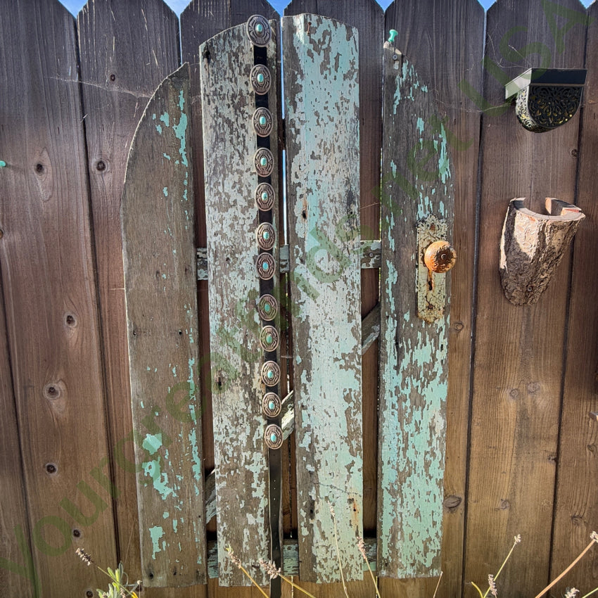 Navajo Emerson Kinzel Sterling Silver Overlay Turquoise Concho Belt Concho Belt