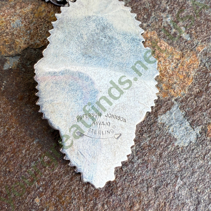 Navajo Purple Charoite Necklace Sterling Peterson Johnson necklace