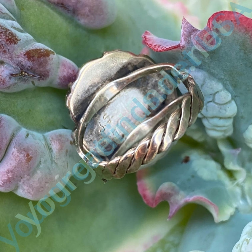 Navajo Ring 925 Silver 22k Gold Ring No. 8 Mine Turquoise 6 Yourgreatfinds