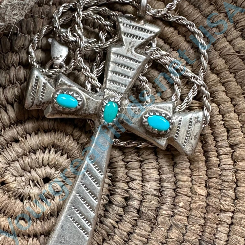 Turquoise factory cross