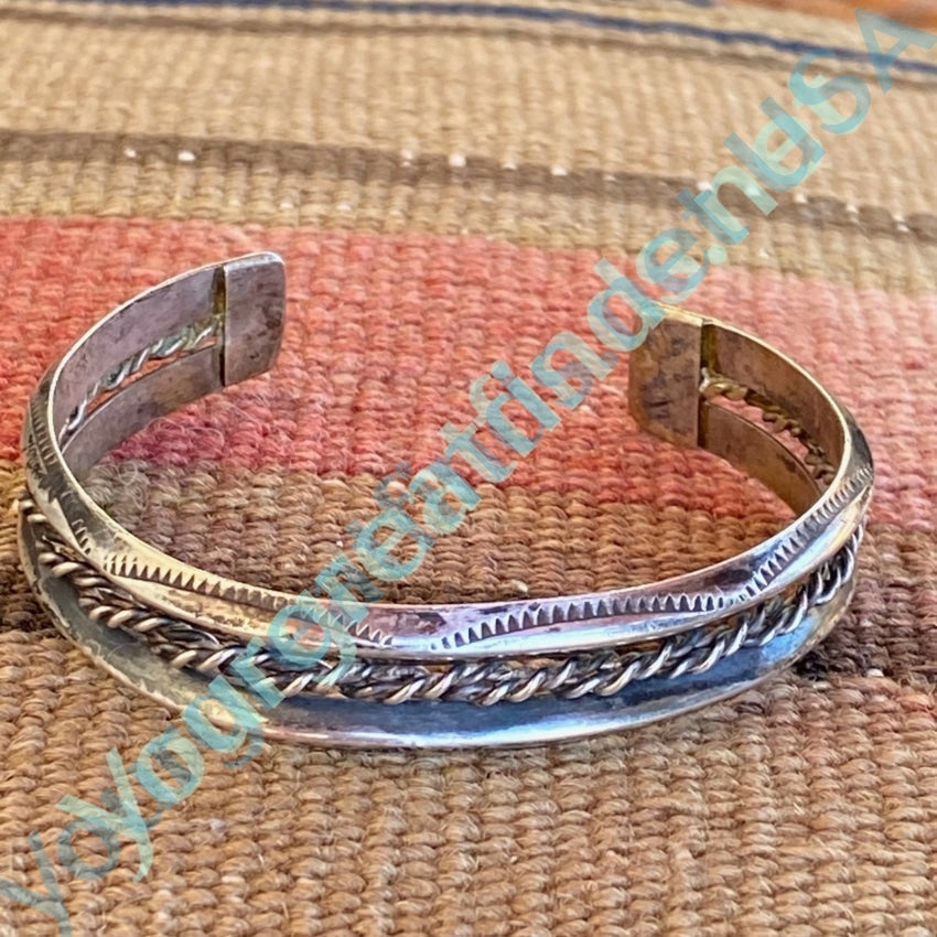 Navajo Stacking Cuff Bracelet With Stamping Yourgreatfinds