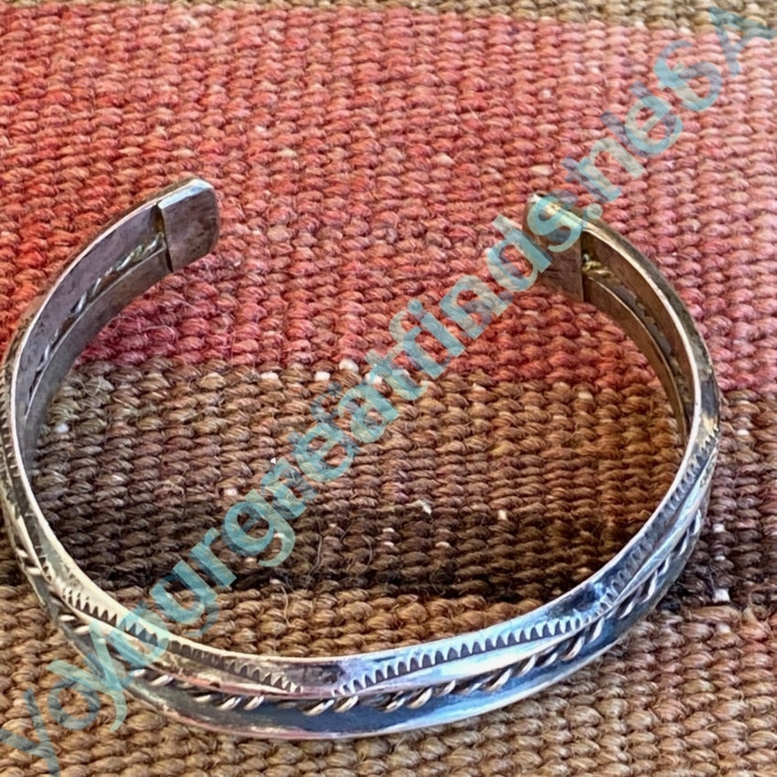 Navajo Stacking Cuff Bracelet With Stamping Yourgreatfinds