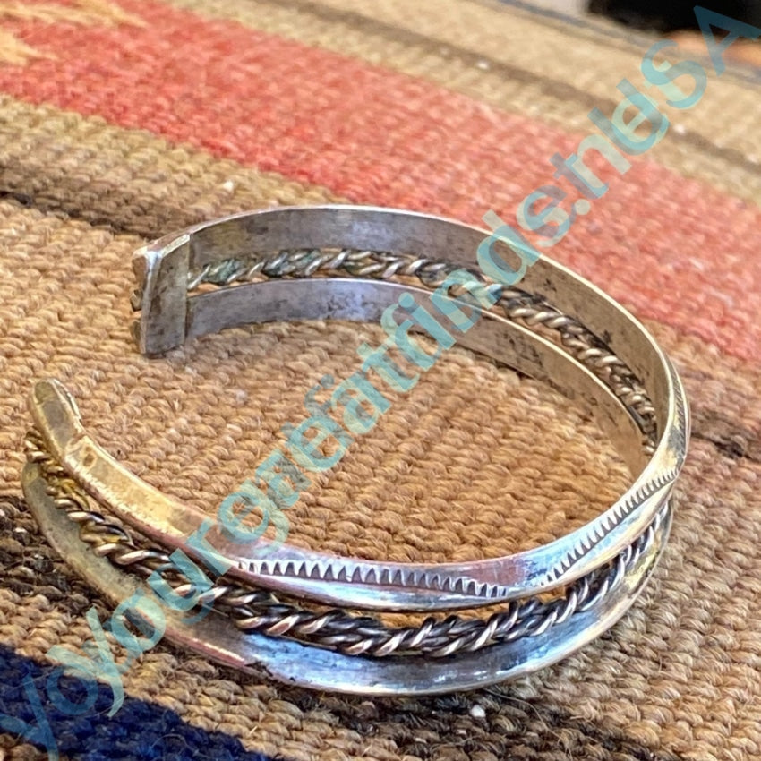 Navajo Stacking Cuff Bracelet With Stamping Yourgreatfinds