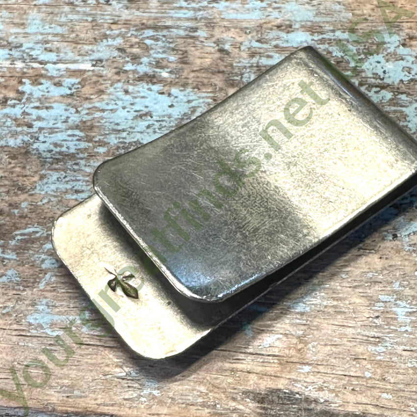 Navajo Sterling Silver Overlay Design Money Clip Gibson Gene