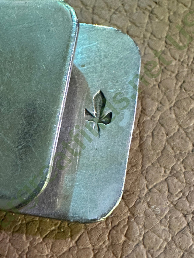 Navajo Sterling Silver Overlay Design Money Clip Gibson Gene