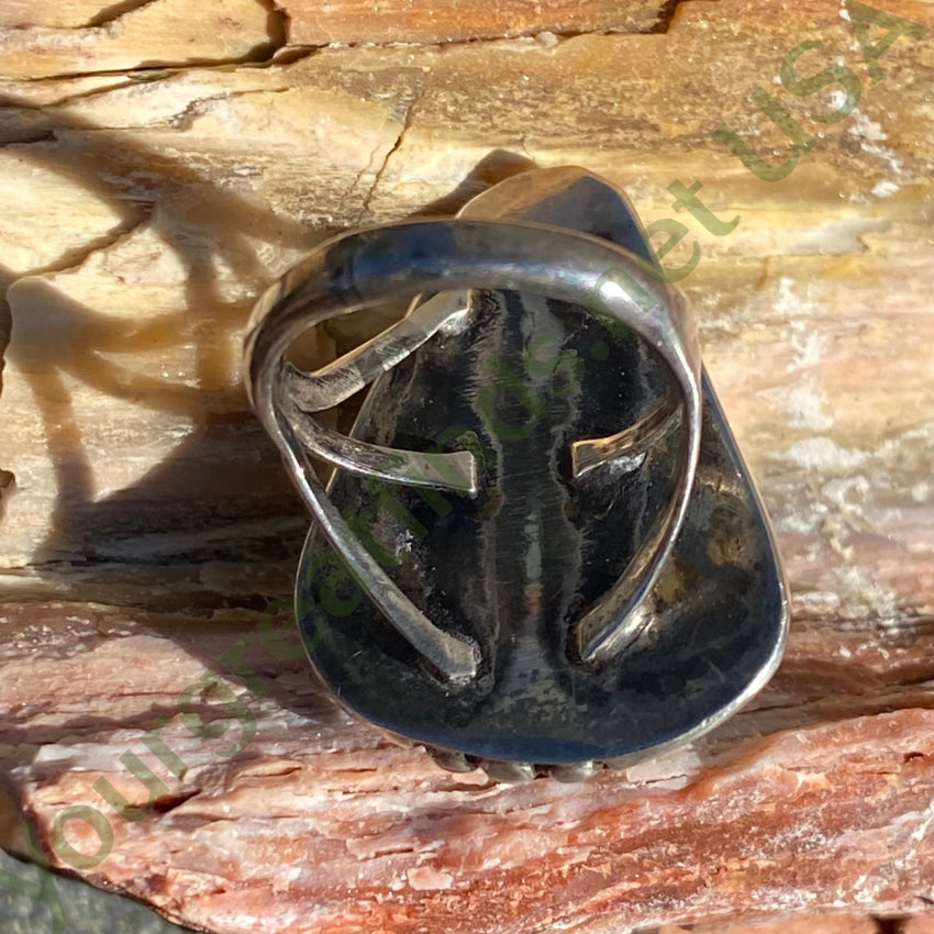 Navajo Sterling Silver Ring Cripple Creek Turquoise 6