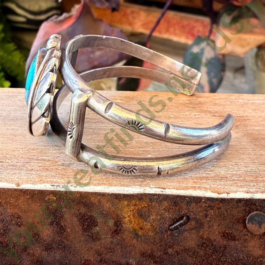 Navajo Sterling Silver & Turquoise Cuff Bracelet Vintage bracelet