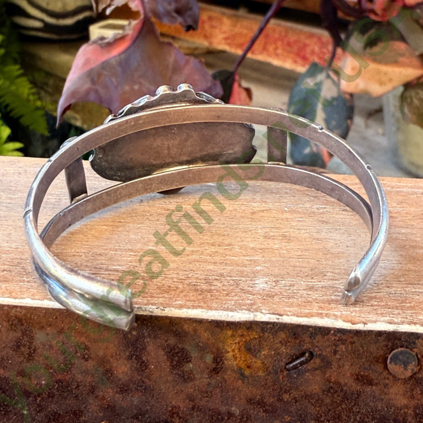 Navajo Sterling Silver & Turquoise Cuff Bracelet Vintage bracelet