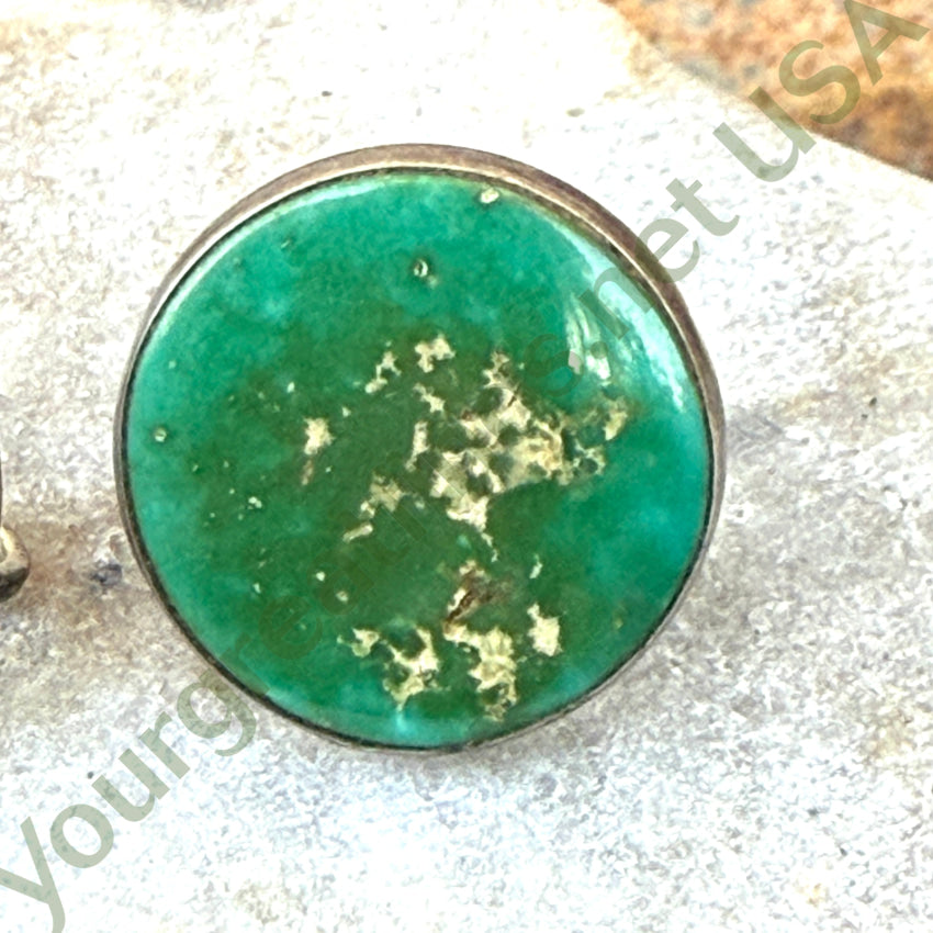 Navajo Sterling Silver & Turquoise Screw Back Earrings earrings